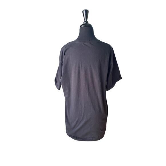 Grinch Christmas Tree Graphic Tee Port & Company L Black Holiday Shirt - Picture 3 of 4